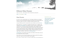 Desktop Screenshot of hillcrestminedisaster.com